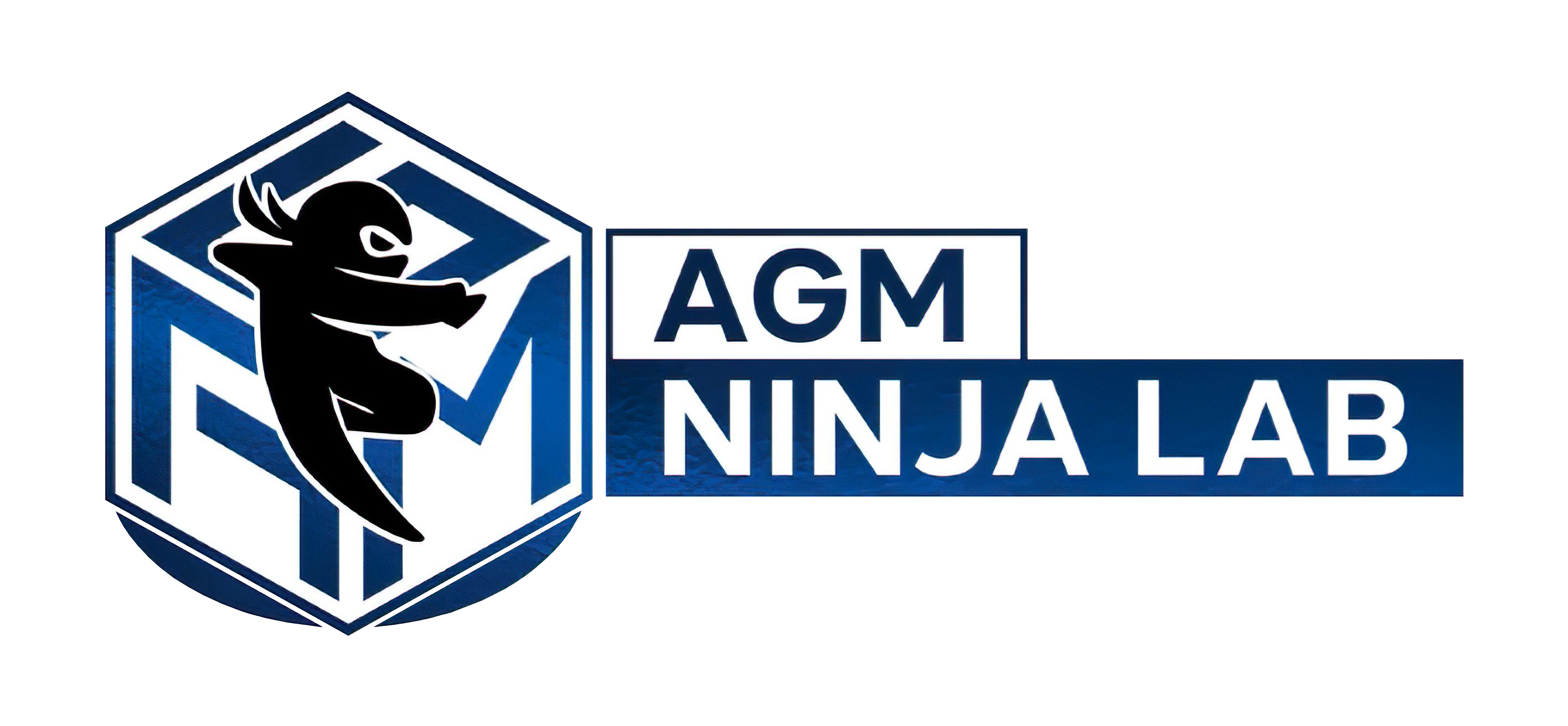 agm ninja lab logo remove bg and improve resolution -not too sharp